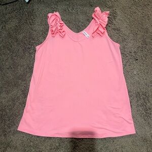 Zenana tank with ruffle sleeves